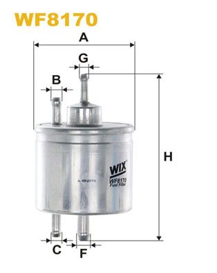 WIX FILTERS Топливный фильтр WF8170
